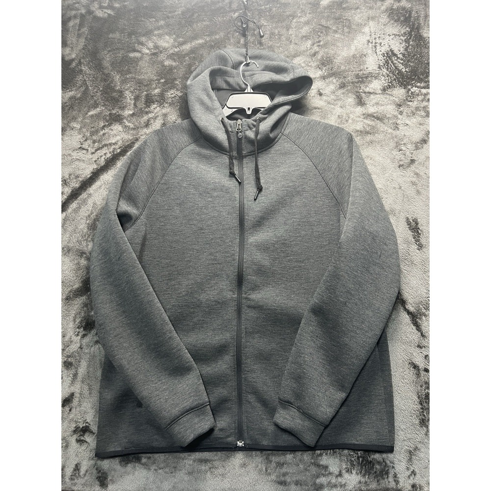 32 Degrees Heat Men's Large Gray Full‎ Zip Hoodie Performance Jacket